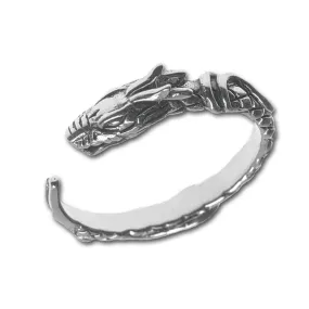 NEW: Ladies Silver Dragon Ring - Adjustable