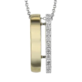 Pendant Necklace in 18k Gold with Diamonds