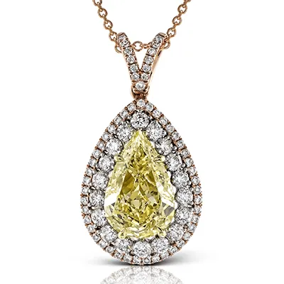 Pendant Necklace in 18k Gold with Diamonds