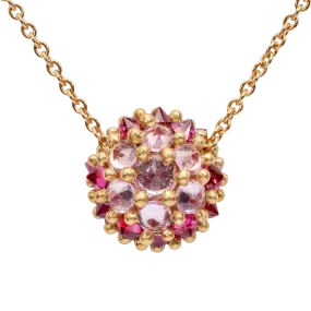 Chic Pink Sputnik-Inspired Necklace - Model 9294