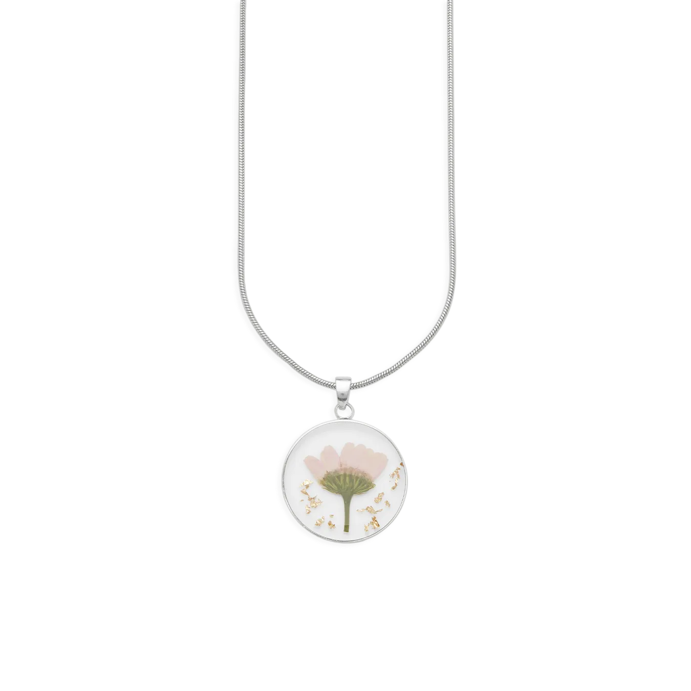 Pressed Birth Flower Necklace