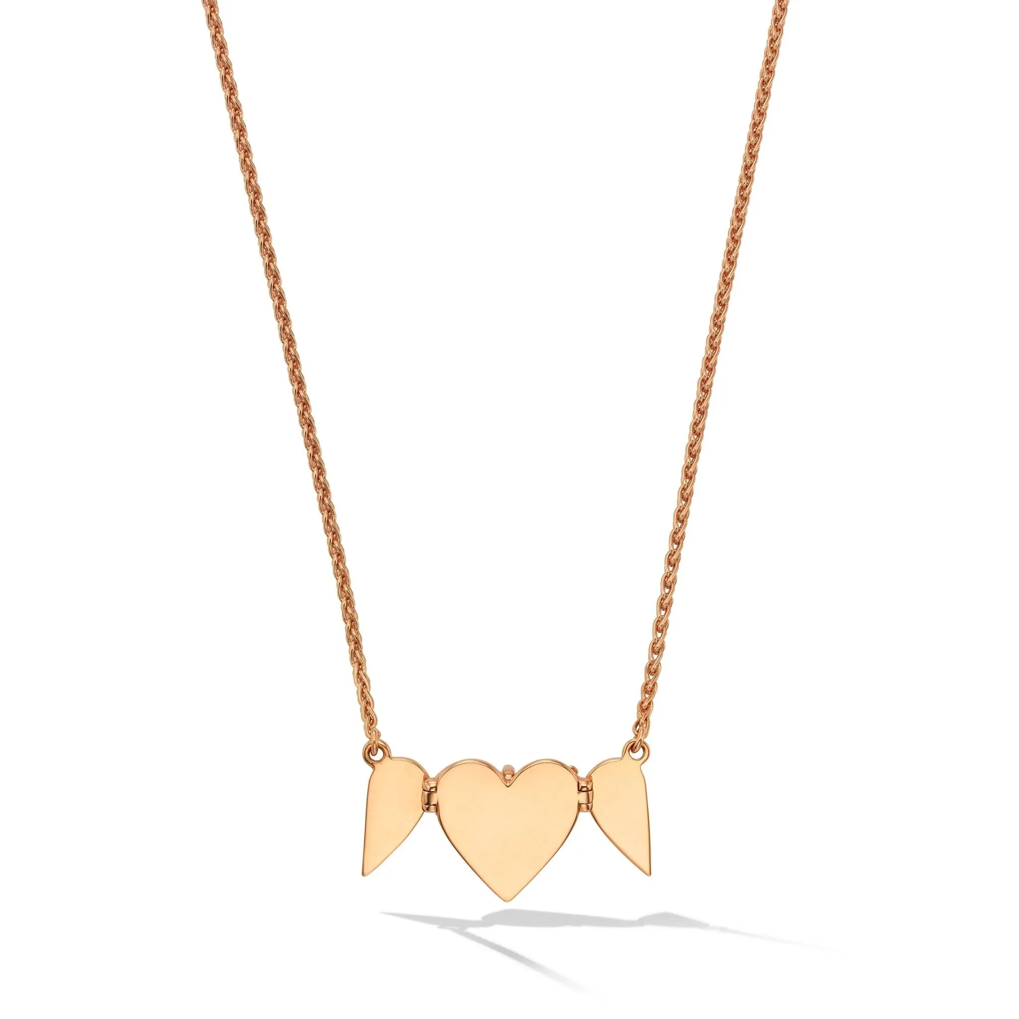 Rose Gold Endless 5 Heart Necklace