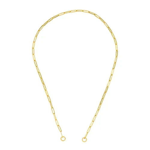 Roset Gold Label "Genisis" Hollow Open 3.9mm Paper Clip Chain