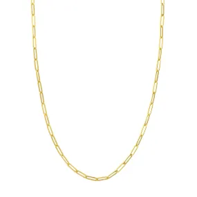 Roset Gold Label "Lainey" 3.6mm Hollow Paper Clip Chain