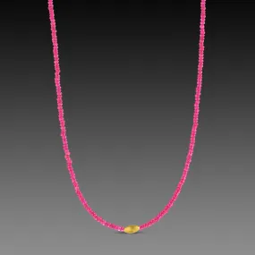 Ruby Beaded Necklace