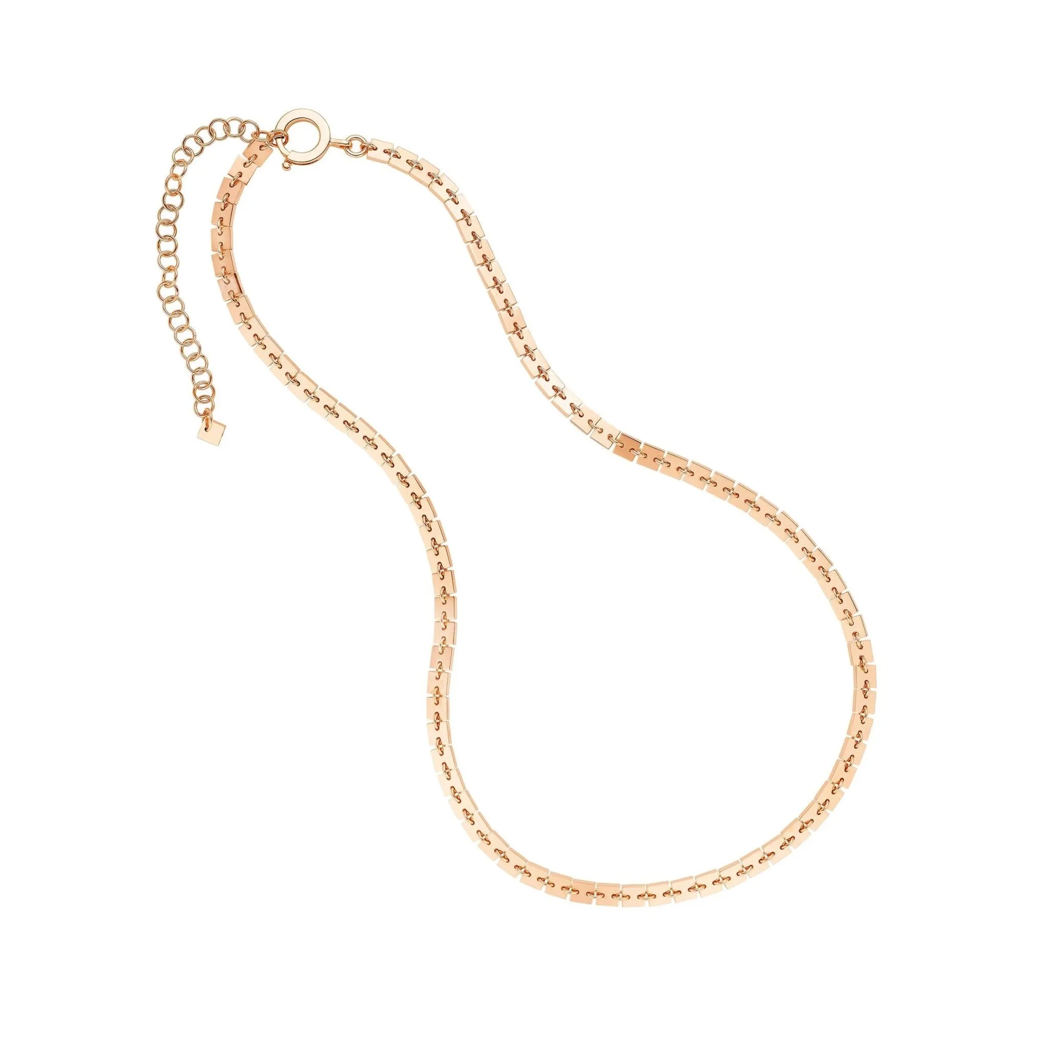 Short Rose Gold Foundation Chain Necklace