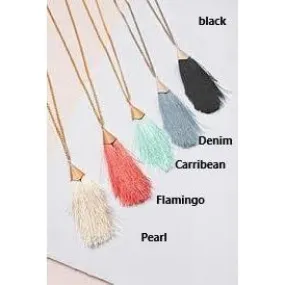 Simply Noelle Feather in Your Cap Necklace - Black