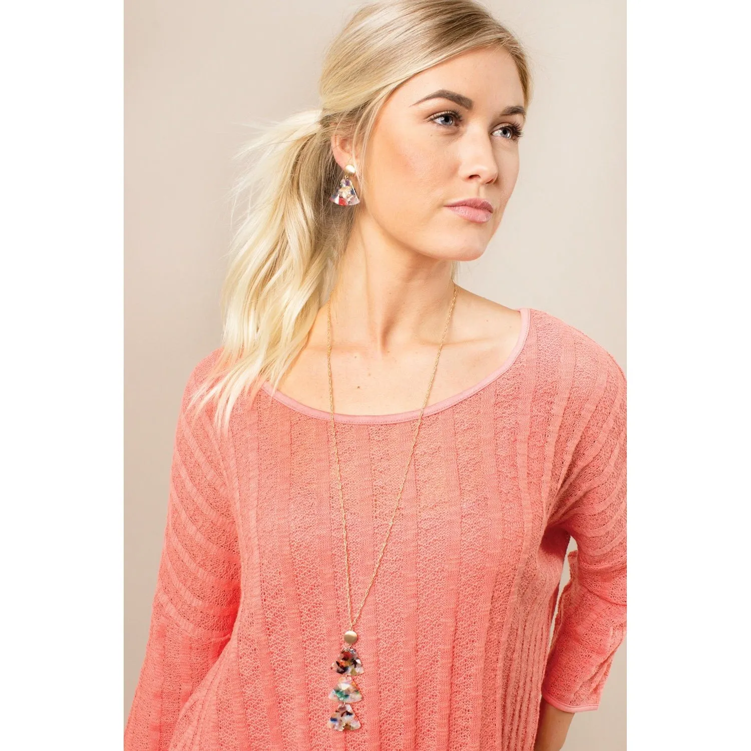 Simply Noelle Feelin Groovy Necklace - Multi-Colored