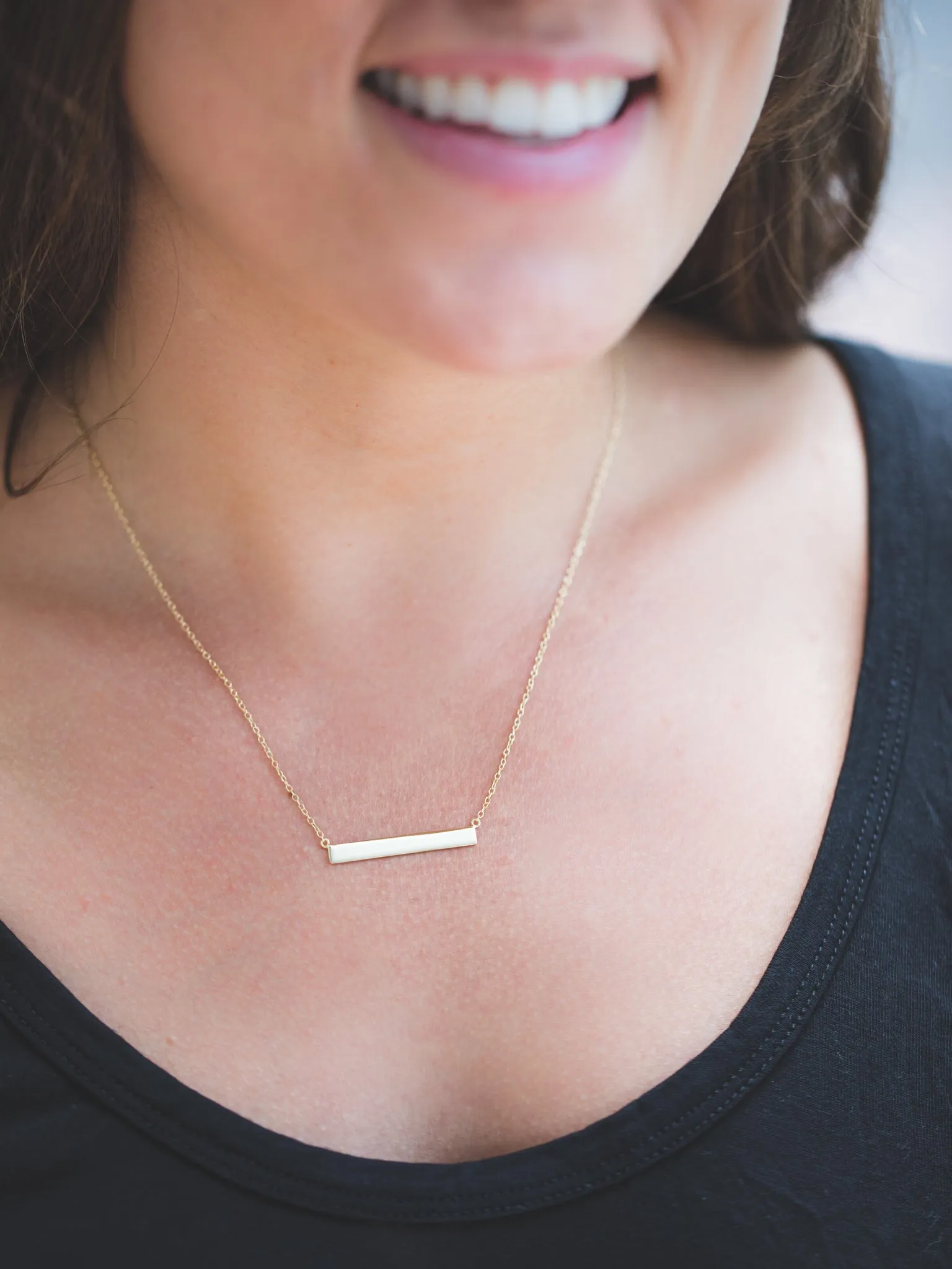 Small Layering Bar Necklace