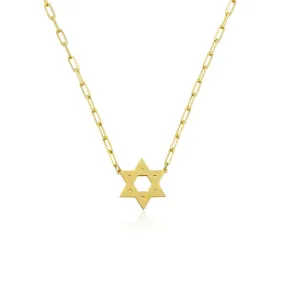 Small Nessa Glossy Magen David Necklace