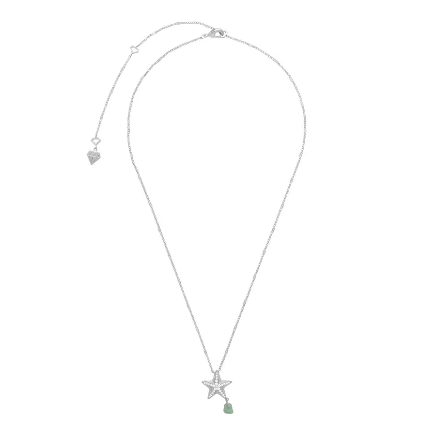 Starfish Aventurine Silver Necklace