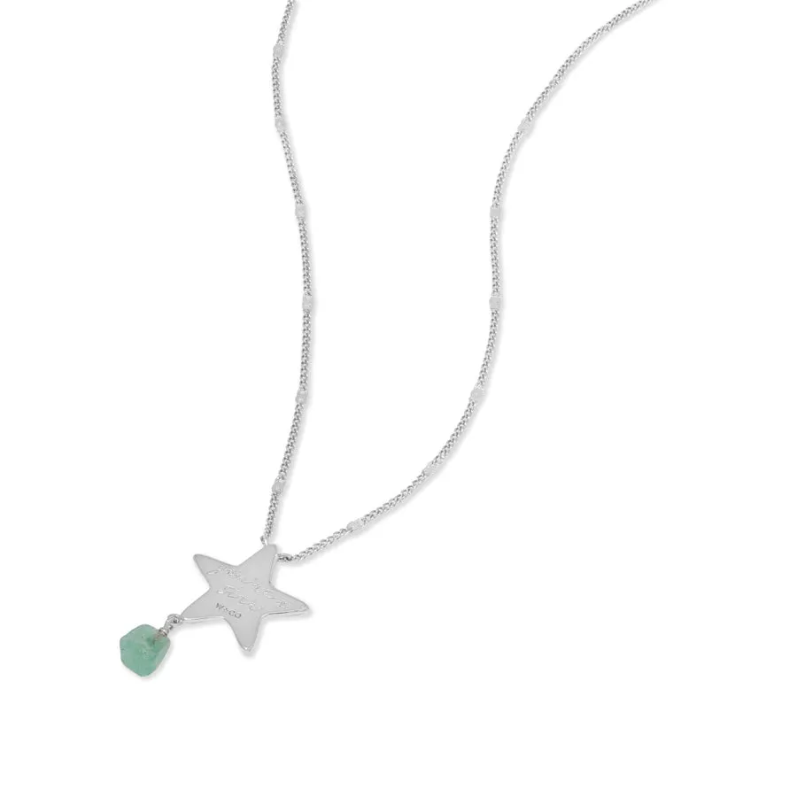 Starfish Aventurine Silver Necklace