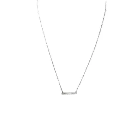 Sterling Silver Bar Necklace