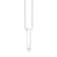 STERLING SILVER HERITAGE ENGRAVABLE CZ BAR NECKLACE