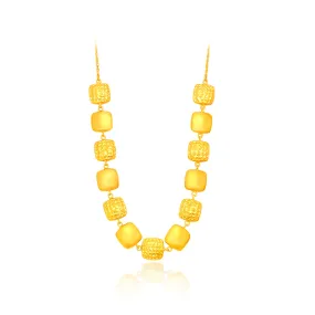 Elegant TAKA Jewellery 916 Pure Gold Necklace