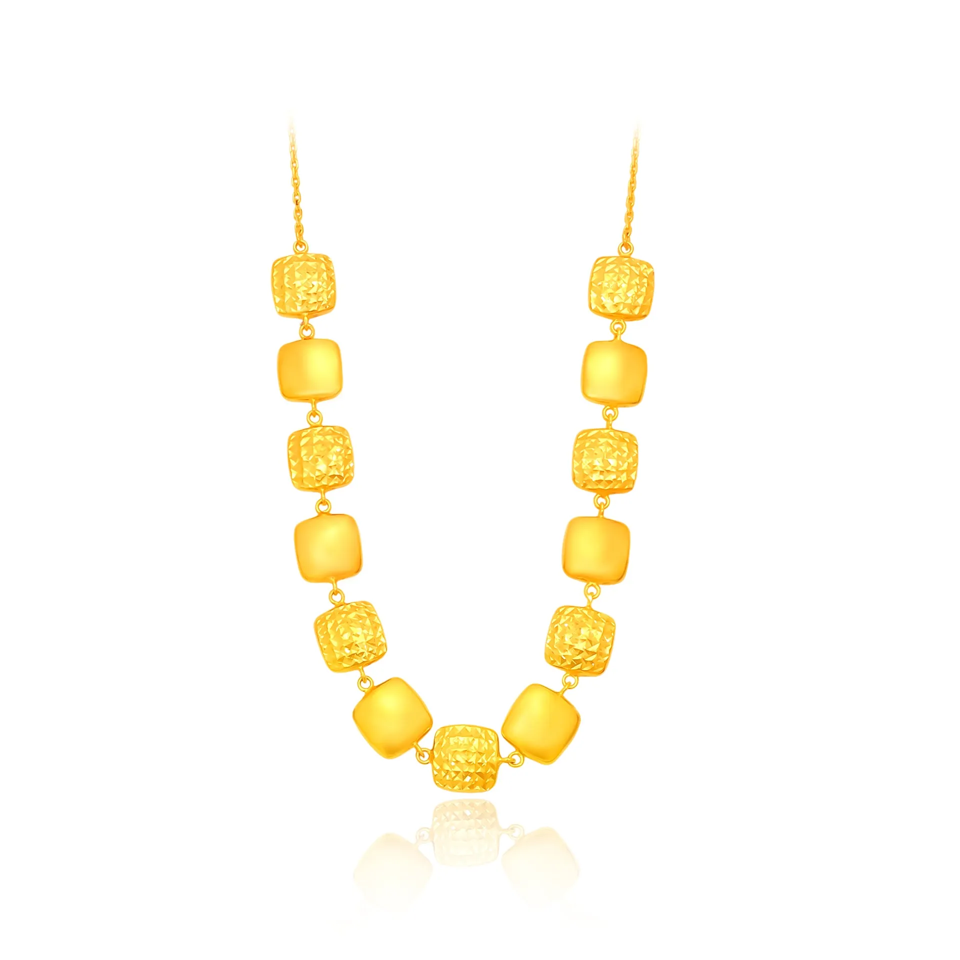 Elegant TAKA Jewellery 916 Pure Gold Necklace