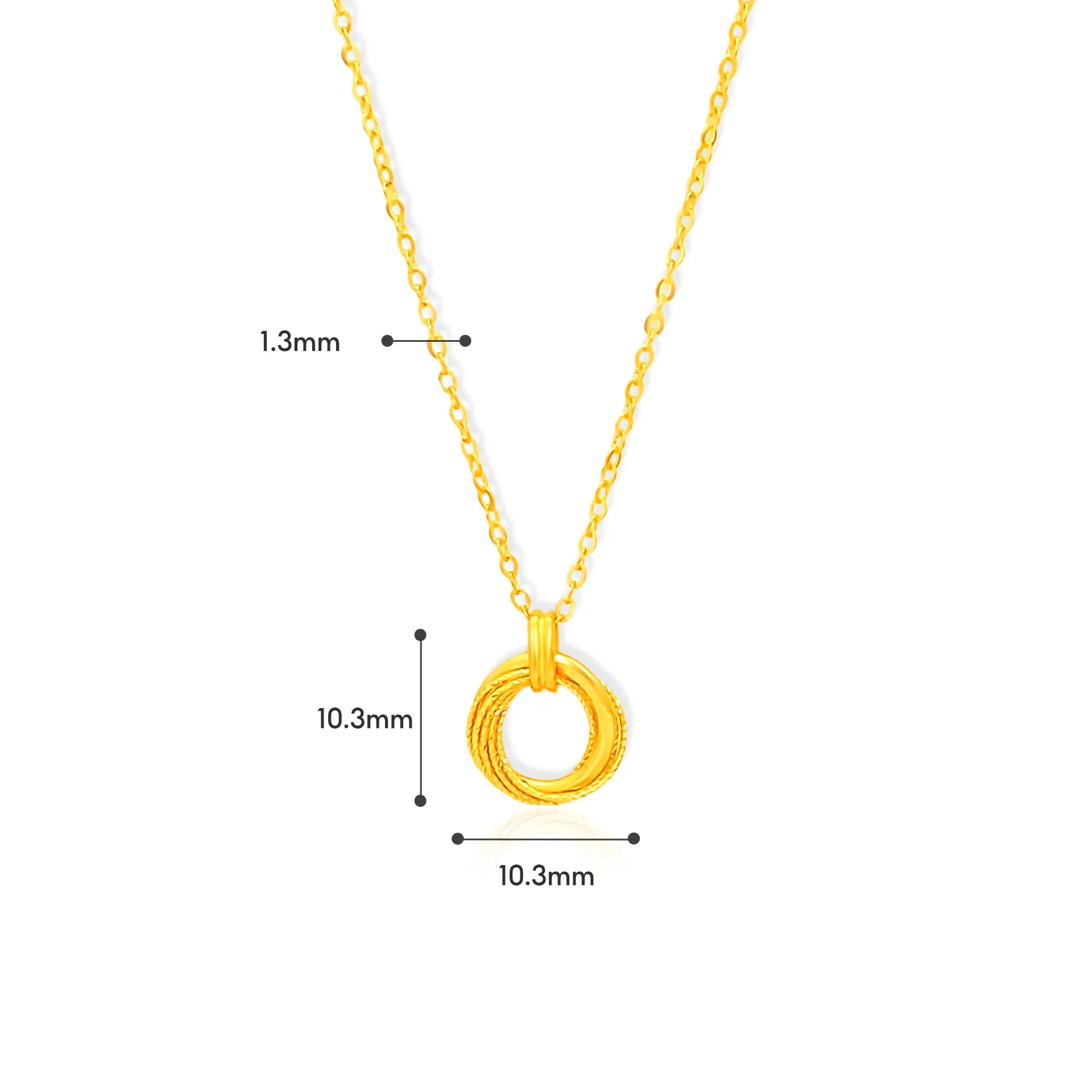 Exquisite TAKA Jewellery 999 Pure Gold 5G Necklace