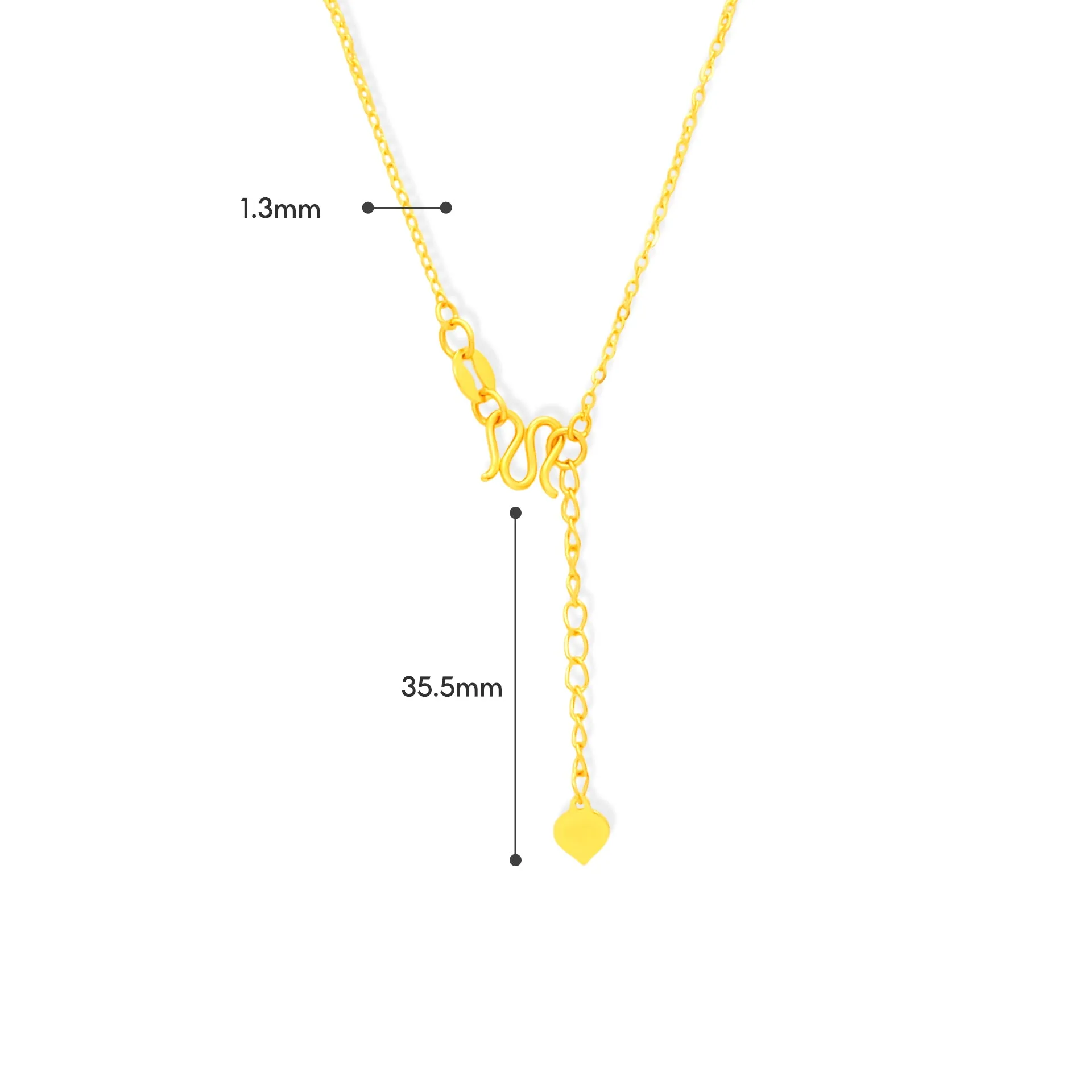 Exquisite TAKA Jewellery 999 Pure Gold 5G Necklace