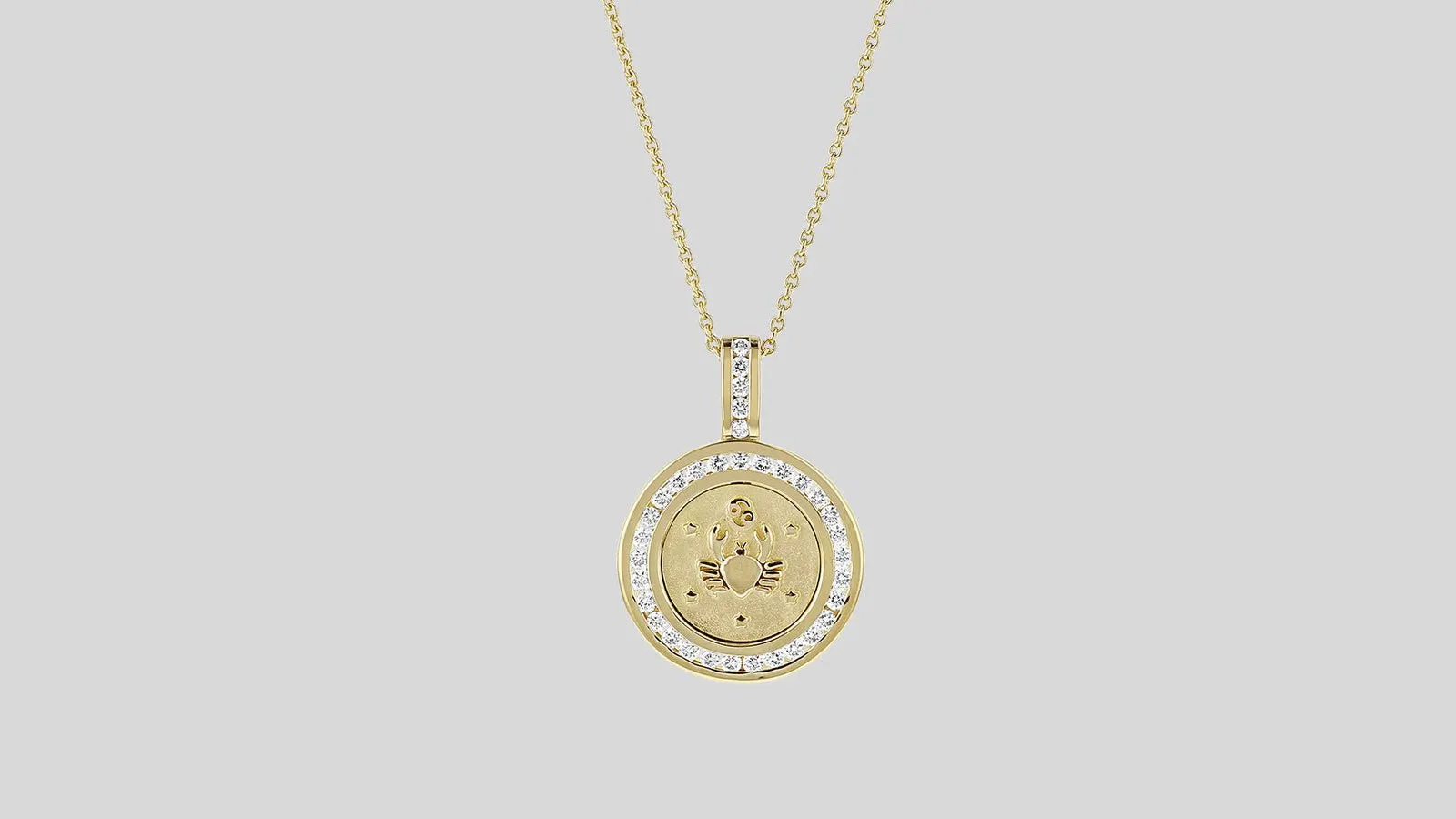 The Zodiac Diamond Pendant Necklaces