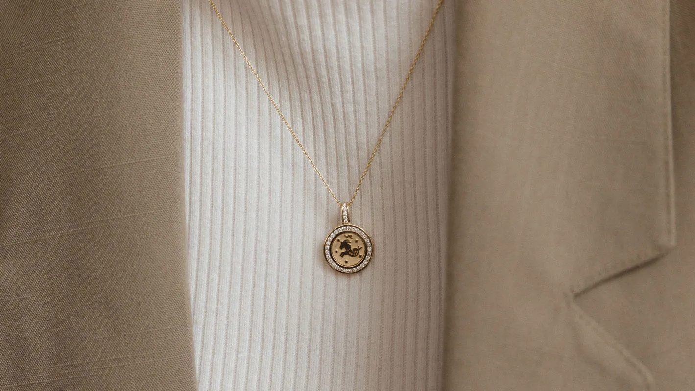 The Zodiac Necklaces without the 18k Gold Chain