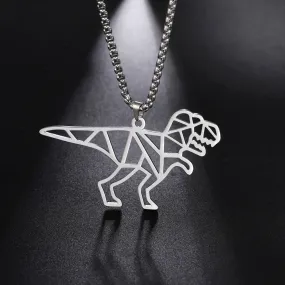 Unique Origami Dinosaur Necklaces