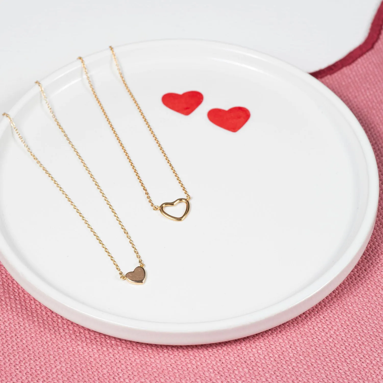 Verona Gold Vermeil Love Heart Necklace