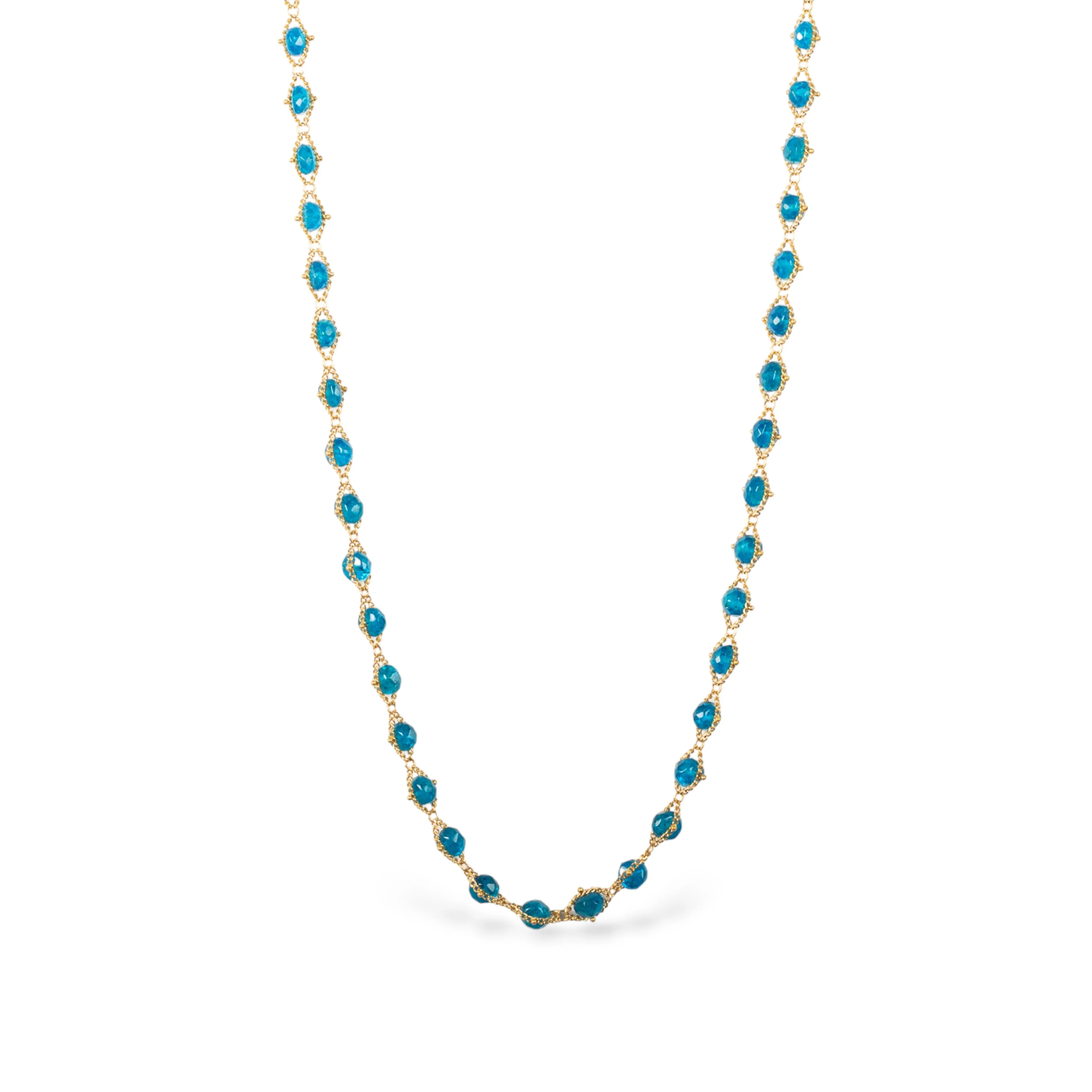 Woven Midnight Apatite Necklace