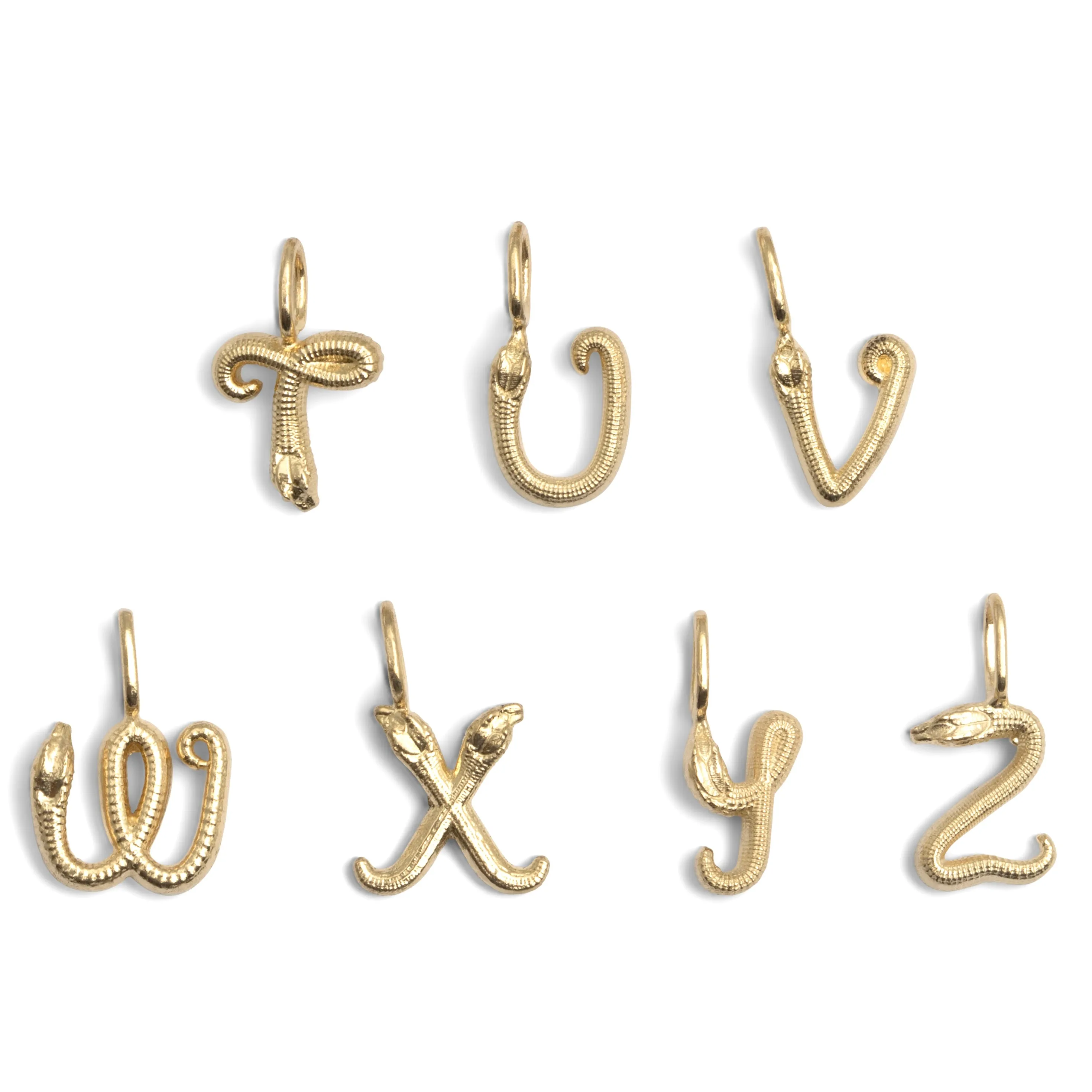 Yellow Gold Nagini Letter Charm