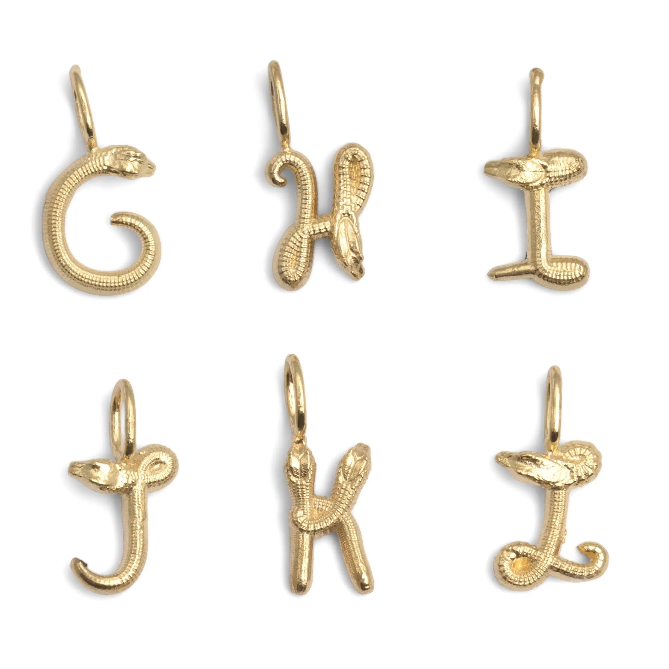 Yellow Gold Nagini Letter Charm