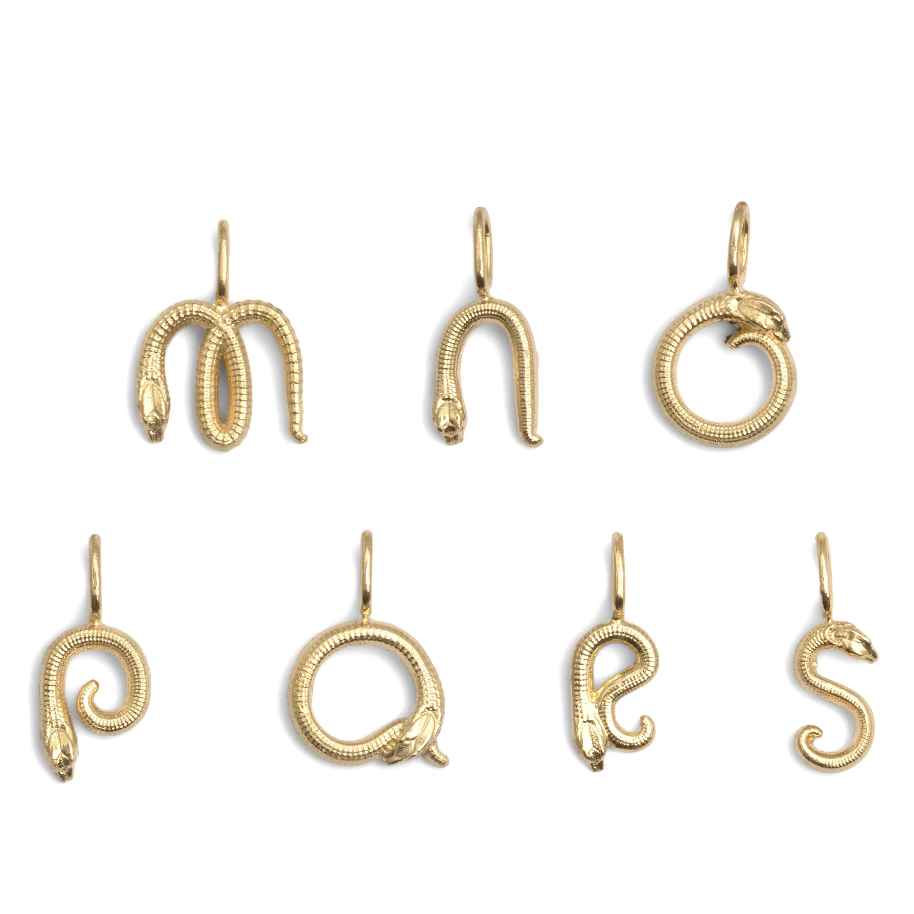 Yellow Gold Nagini Letter Charm